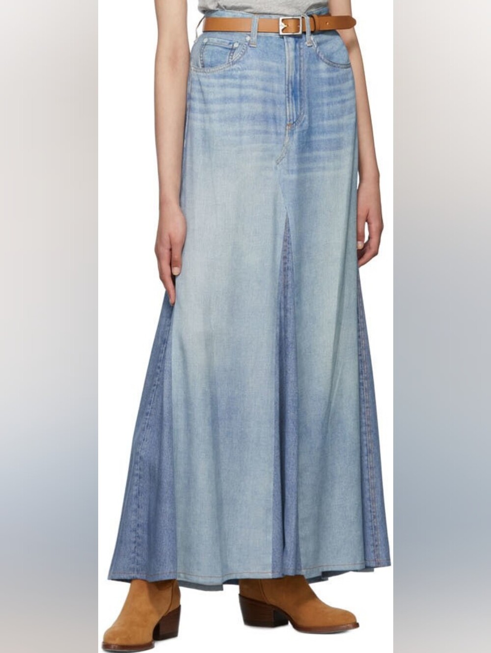 Rag & Bone Liquid Miramar Maxi Skirt Sz 24